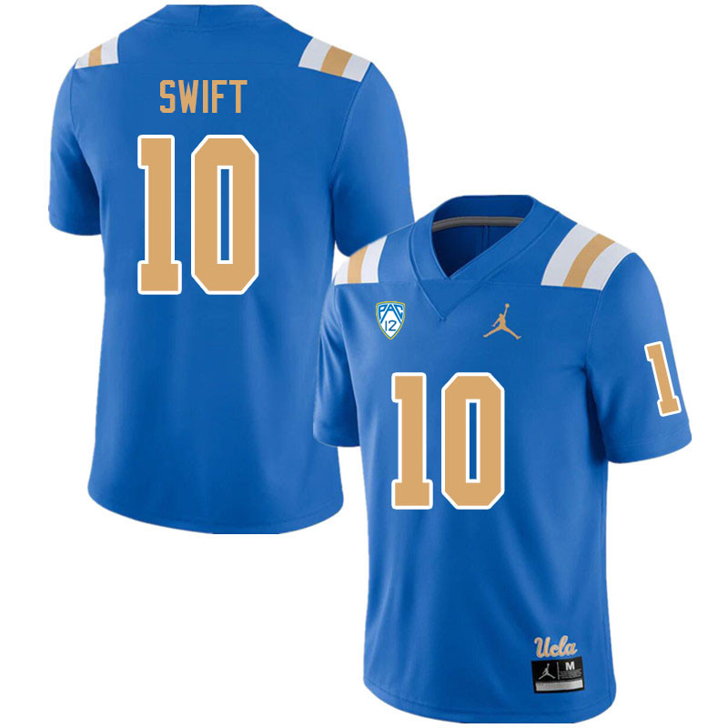 Jordan Brand Men-Youth #10 Joshua Swift UCLA Bruins College Football Jerseys Sale-Blue